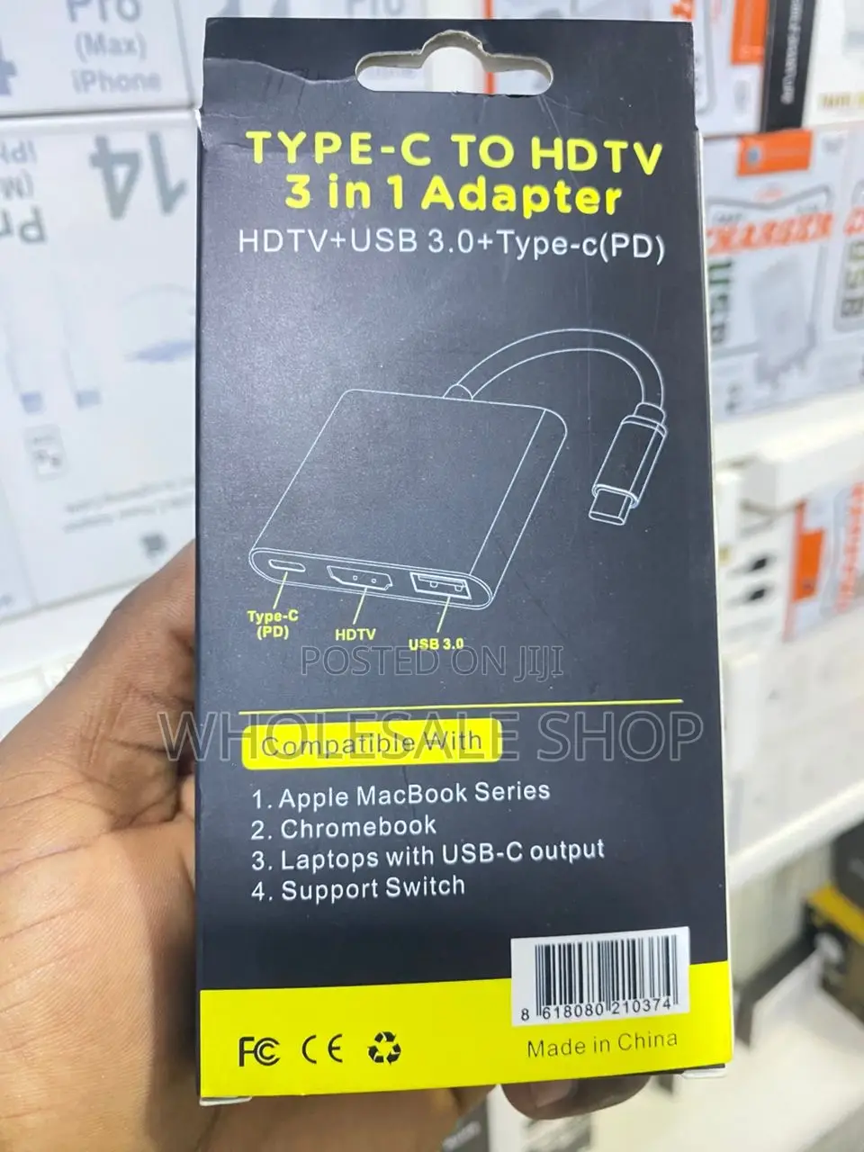Type-C to HDTV 3 in 1 Adapter