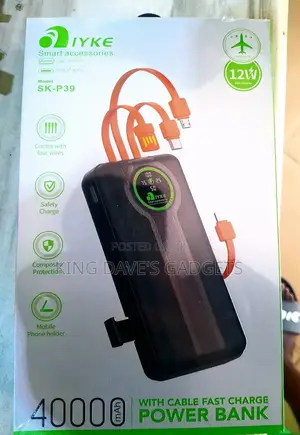 Powerbank With Cables