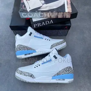 Air Jordan 3 Unc “White/ Blue”