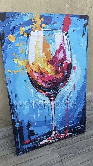 3d Glass Art Design Canvas