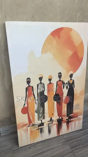 4 Women African Wall Canvas Art