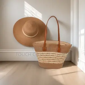 Elegant Weaven Summer Hat and Bag