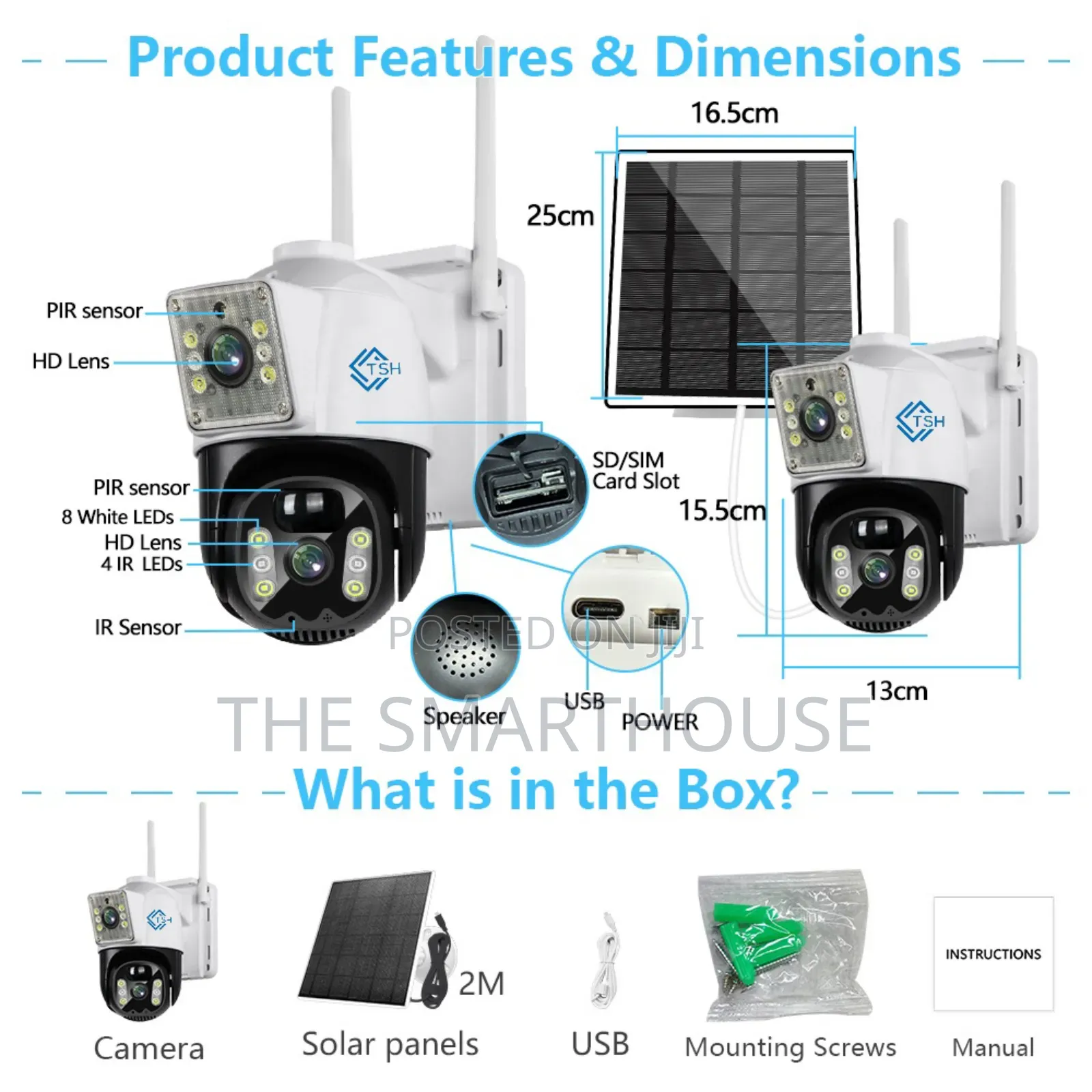 TSH- Solar 4g Dual CCTV Camera