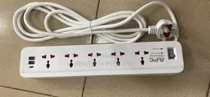 Original 5way Apc Extension Board With Usb Surge Protector