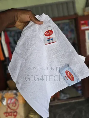 Face Towel 12pcs Cotton White - 1 Dozen