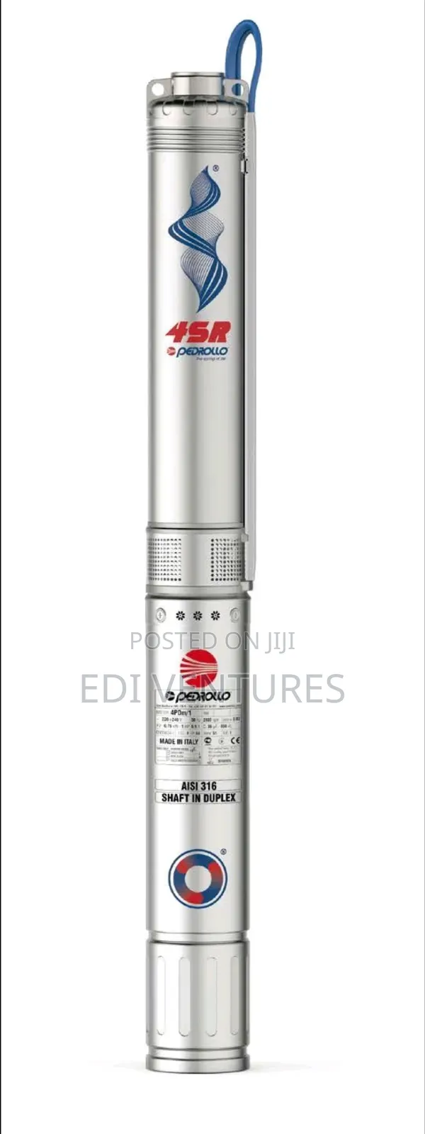 Pedrollo Deep Well Submersible Borehole Water Pump 5.5hp