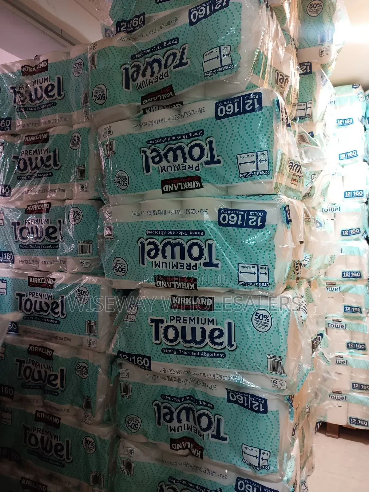 Kirkland Premium Towel. Wrapped Rolls. Unwrapped Rolls