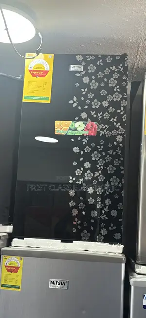 Glass Top Fridge Pearl New