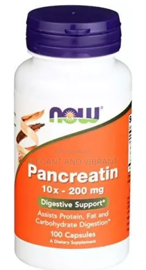 Now Foods Pancreatin 2000 100 Capsules