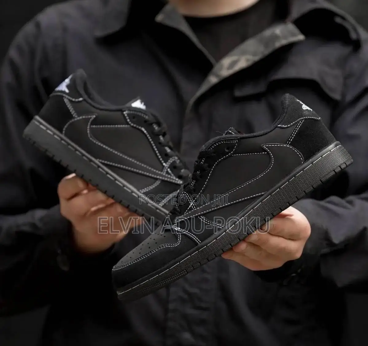 Travis Scott Air Jordan 1 Low Og "Black Phantom"