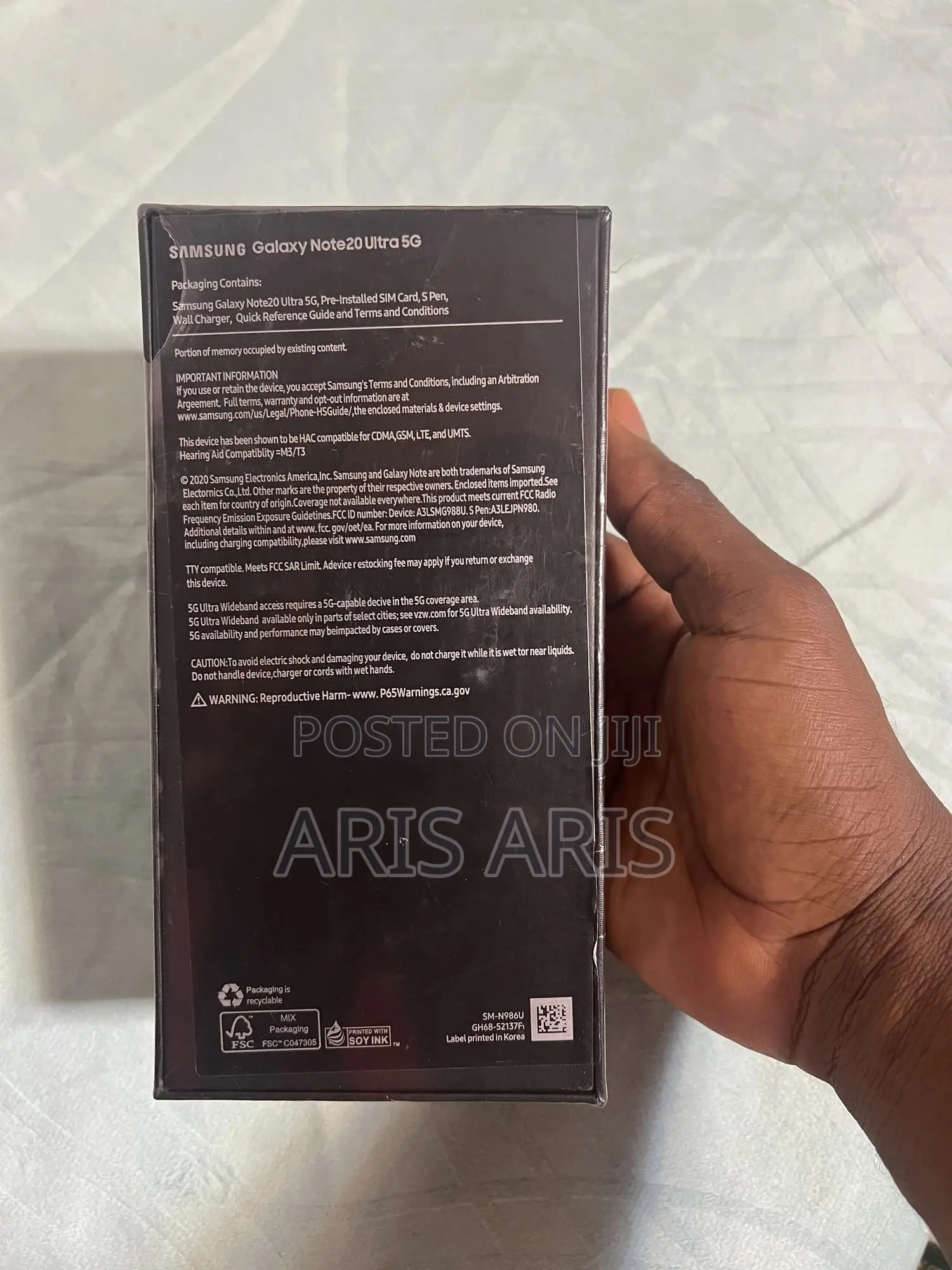 New Samsung Galaxy Note 20 Ultra 5G 256 GB White