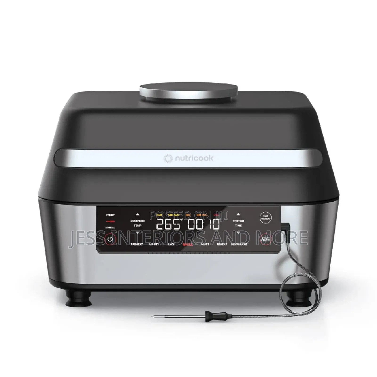 Nutricook Smart Indoor Grill and Air Fryer Xl, 8.5l
