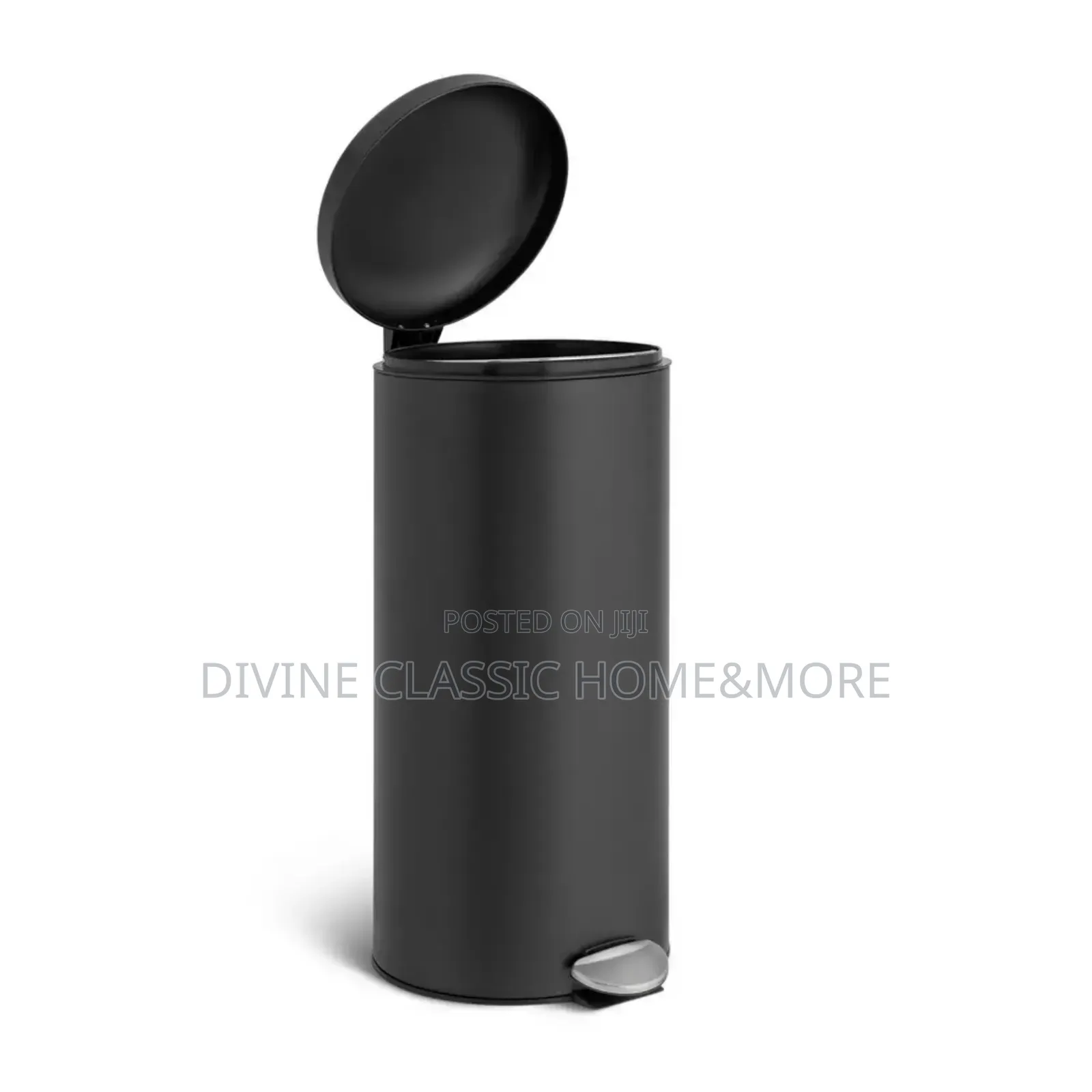 Habitat 30 Litre Domed Pedal Bin - Black