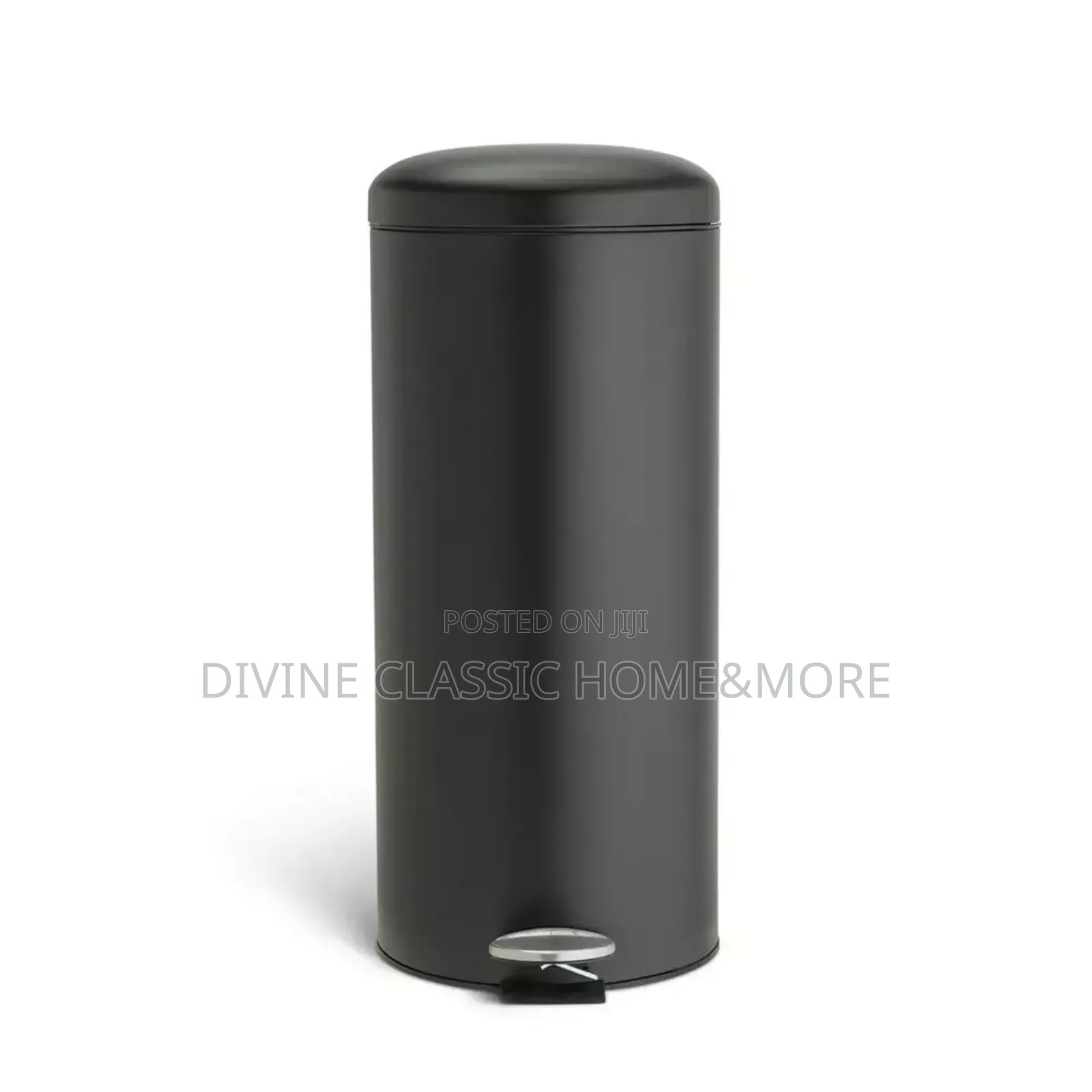 Habitat 30 Litre Domed Pedal Bin - Black