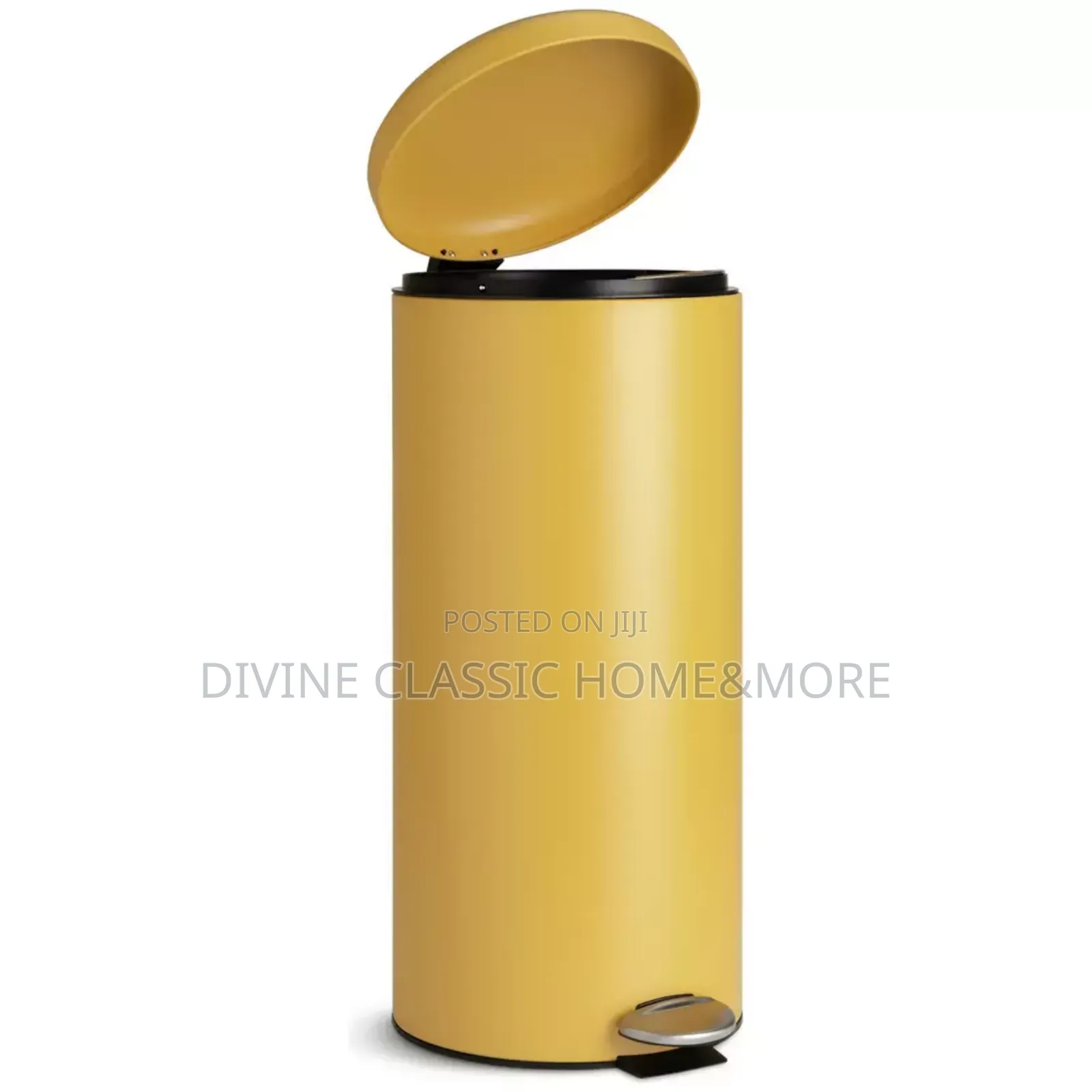 30lit Domed Pedal Bin Mustard