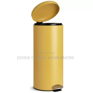 30lit Domed Pedal Bin Mustard