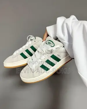 Adidas Campus 00s "Crystal White/Collegiate Green"