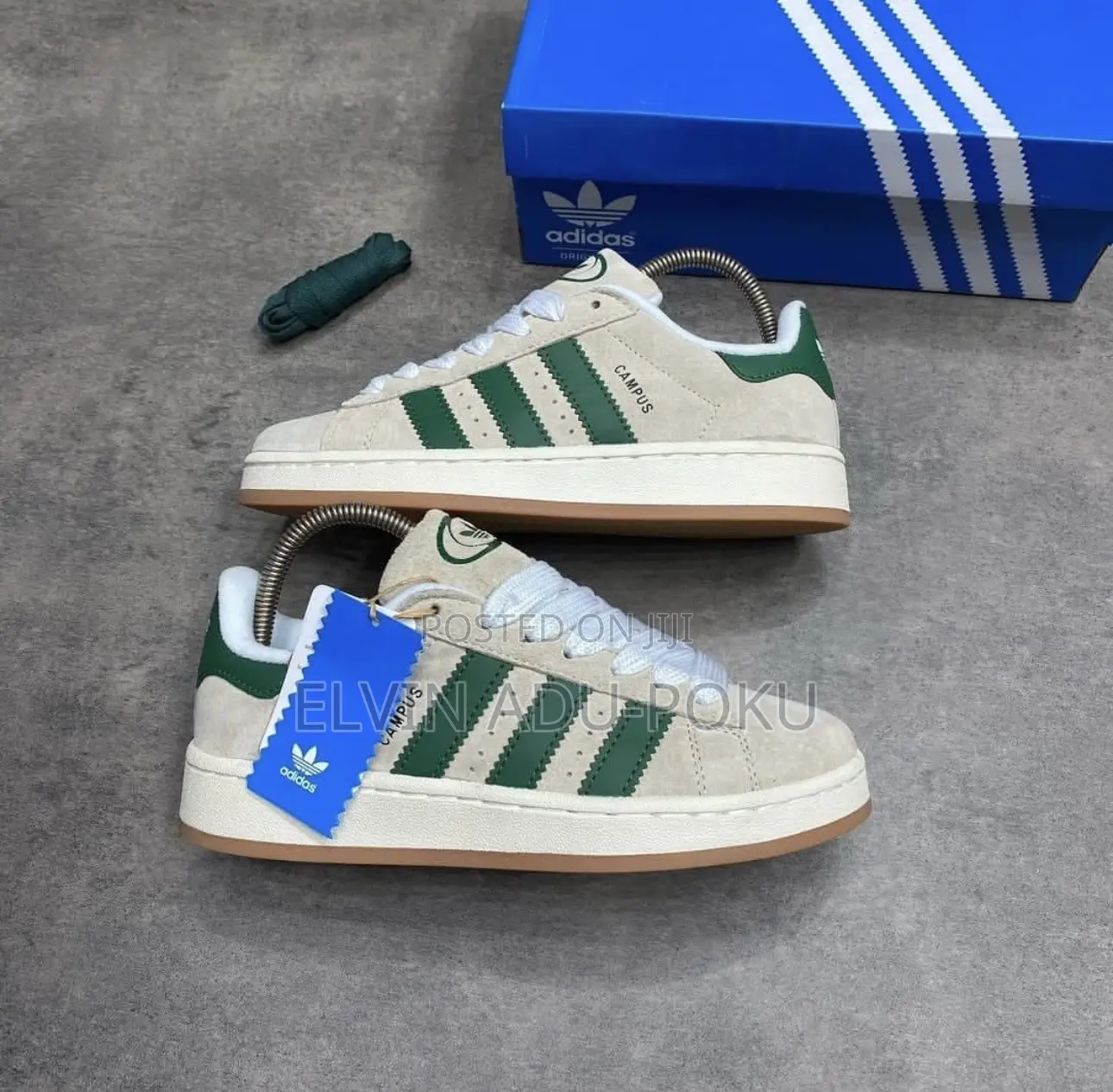 Adidas Campus 00s "Crystal White/Collegiate Green"