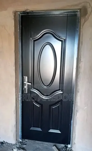 Pure Clean Quality Wooden Metal Security Door and Handle