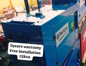 Wonderful Blue Perkins Diesel Generator