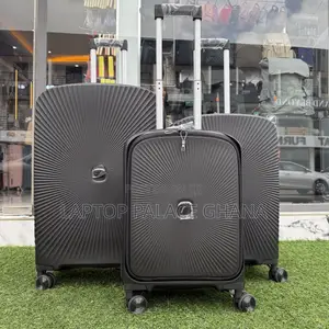 Black Luxury Lightweight Anti Crack Suitcase Set