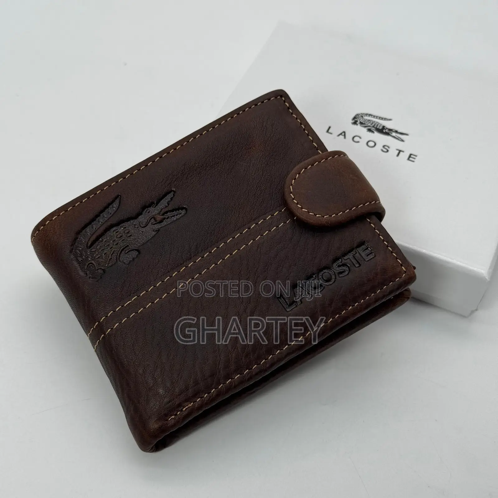Lacoste Quality Leather Pocket Wallet - Brown,Coffee Black