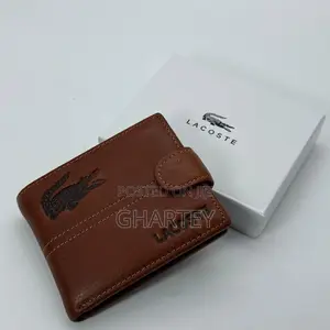 Lacoste Quality Leather Pocket Wallet - Brown,Coffee Black