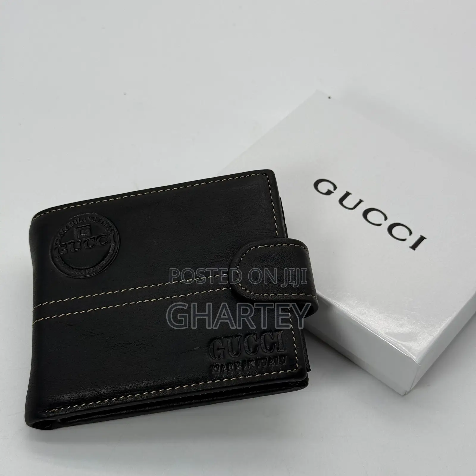 Gucci Men’S Leather Pocket Watch - Brown Black
