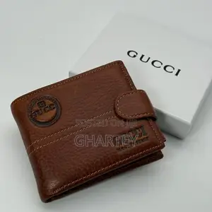 Gucci Men’S Leather Pocket Watch - Brown Black