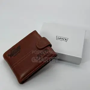 Levi’S Leather Pocket Wallet for Men -2colors Brown Black