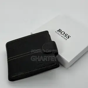 Boss High Quality Men’S Leather Wallet - Black Brown