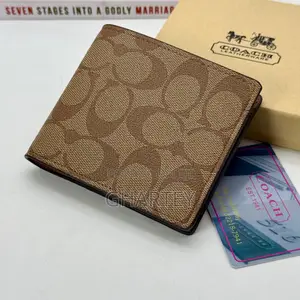 Canvas Coach Men’S Wallet || 3 Colors Brown, Coffee Black