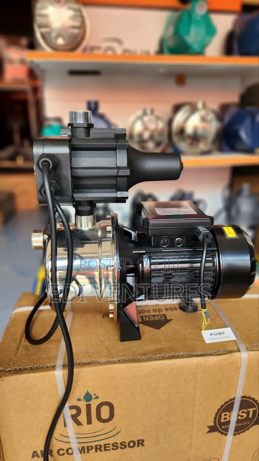 Rio 1.5hp 1.1kw Stainless Water Pump - Complete With Booster