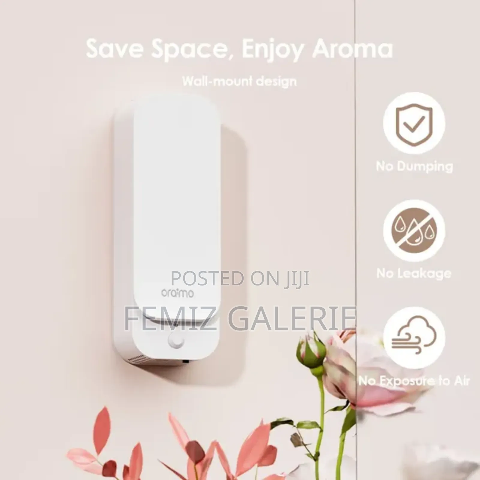 Oraimo Aromaglow Waterless Wall-Mount Aromatherapy Diffuser