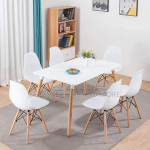 Dining Set - 6 Seater (Eames Style)
