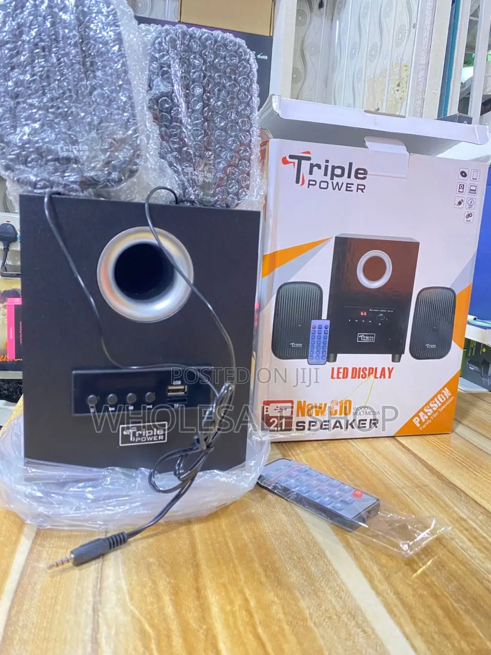 Triple Power New C10 Wood Multimedia Speaker