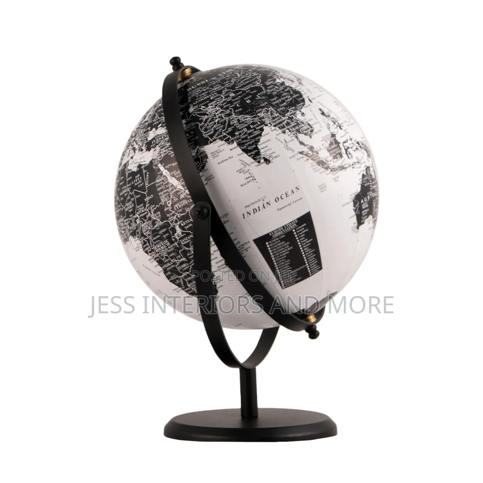Globe - Black and White