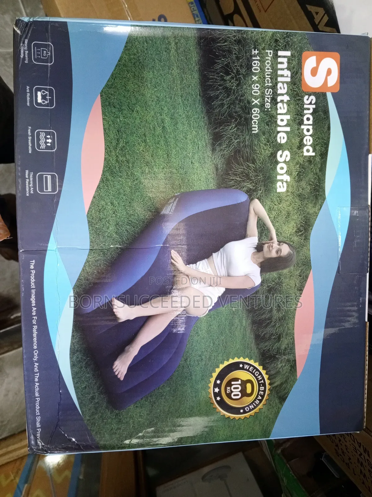 Lazy Sofa Inflatable Folding Louniger Outdoor Sofa Bed