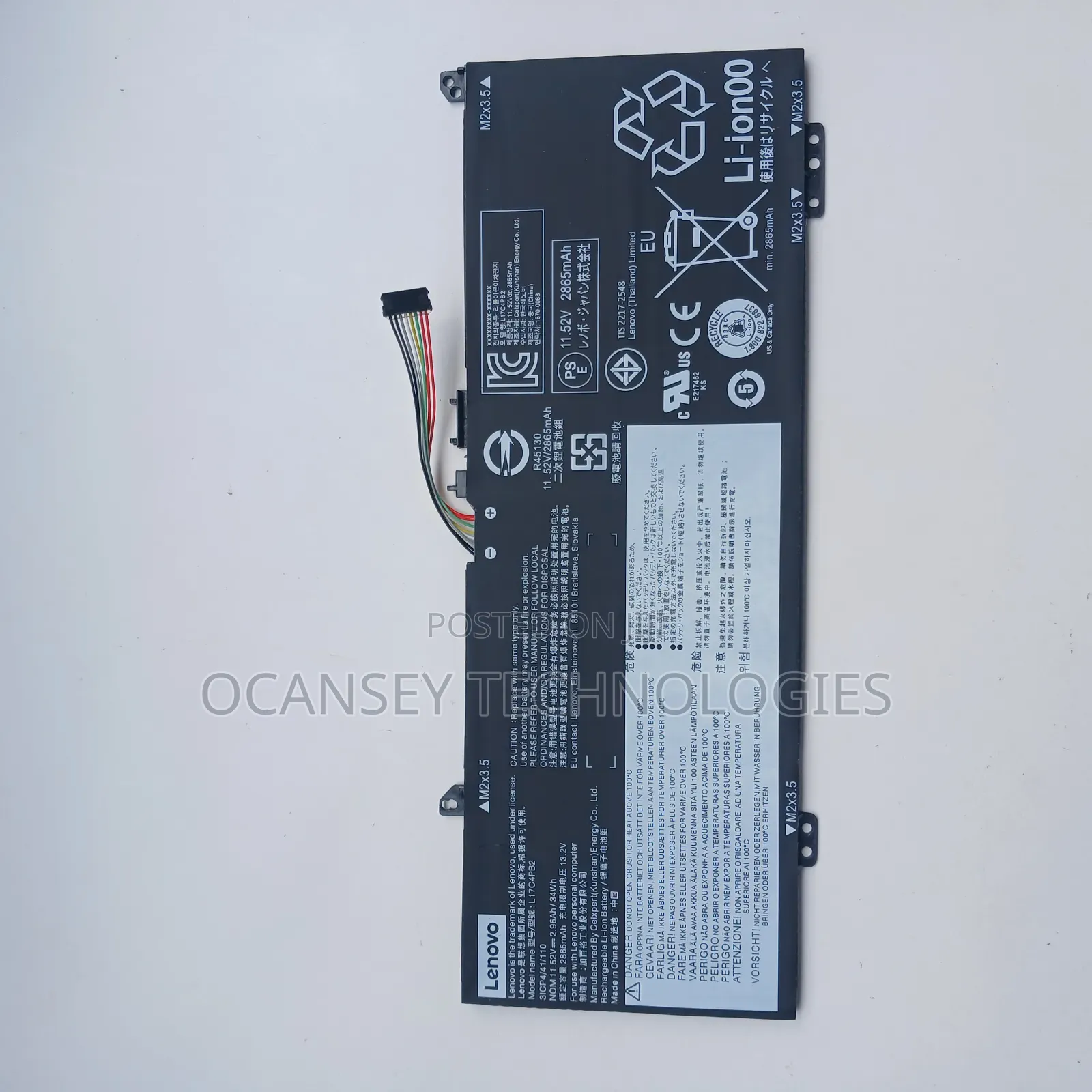 Original Lenovo L17c4pb2 Laptop Battery