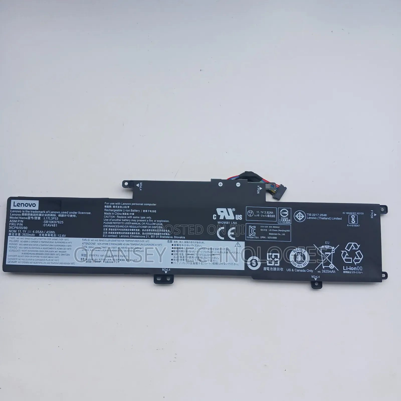 Original Lenovo L17l3p53 Laptop Battery