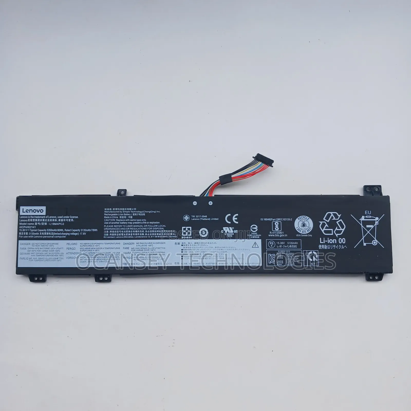 Original Lenovo L19m4pc2 Laptop Battery