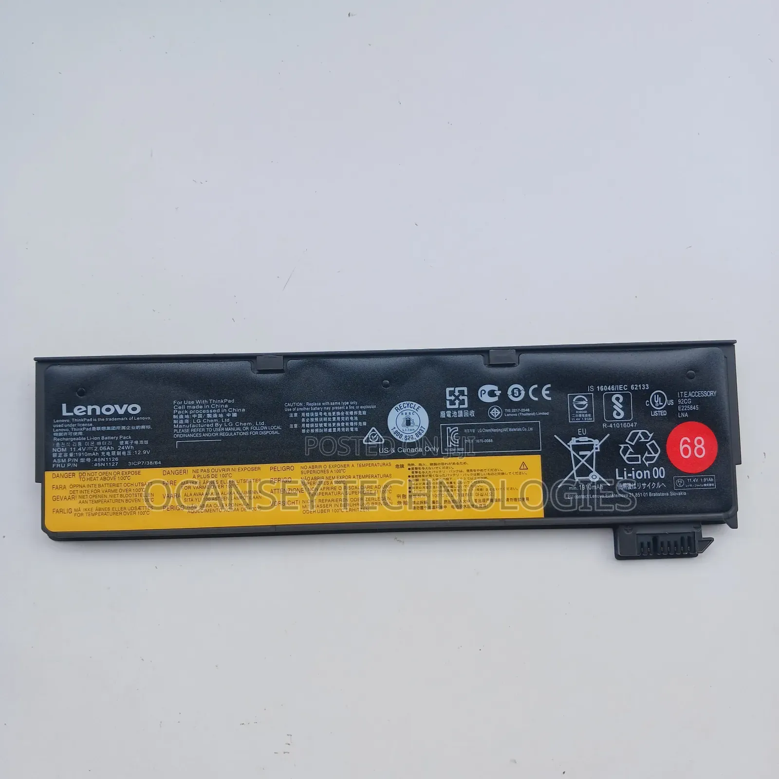 Original Lenovo 45n1126 45n1127 Laptop Battery