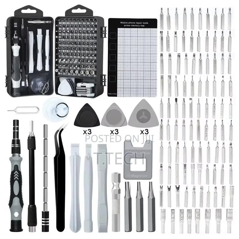 115 in 1 Screwdriver Set With Magnetic Pad