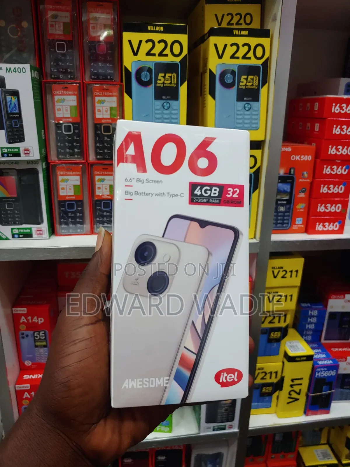 New Itel A06 32 GB Black