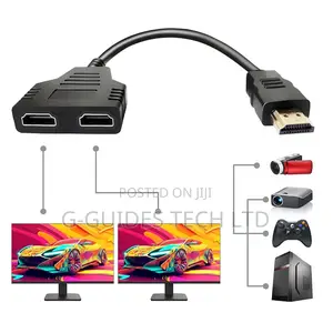 1-in 2-Out Hdmi Splitter Cable , 1 to 2 Hdmi Splitter Cable