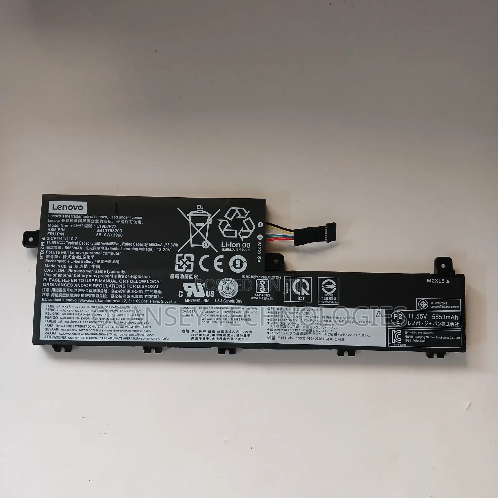 Original Lenovo L19l6p72 Laptop Battery