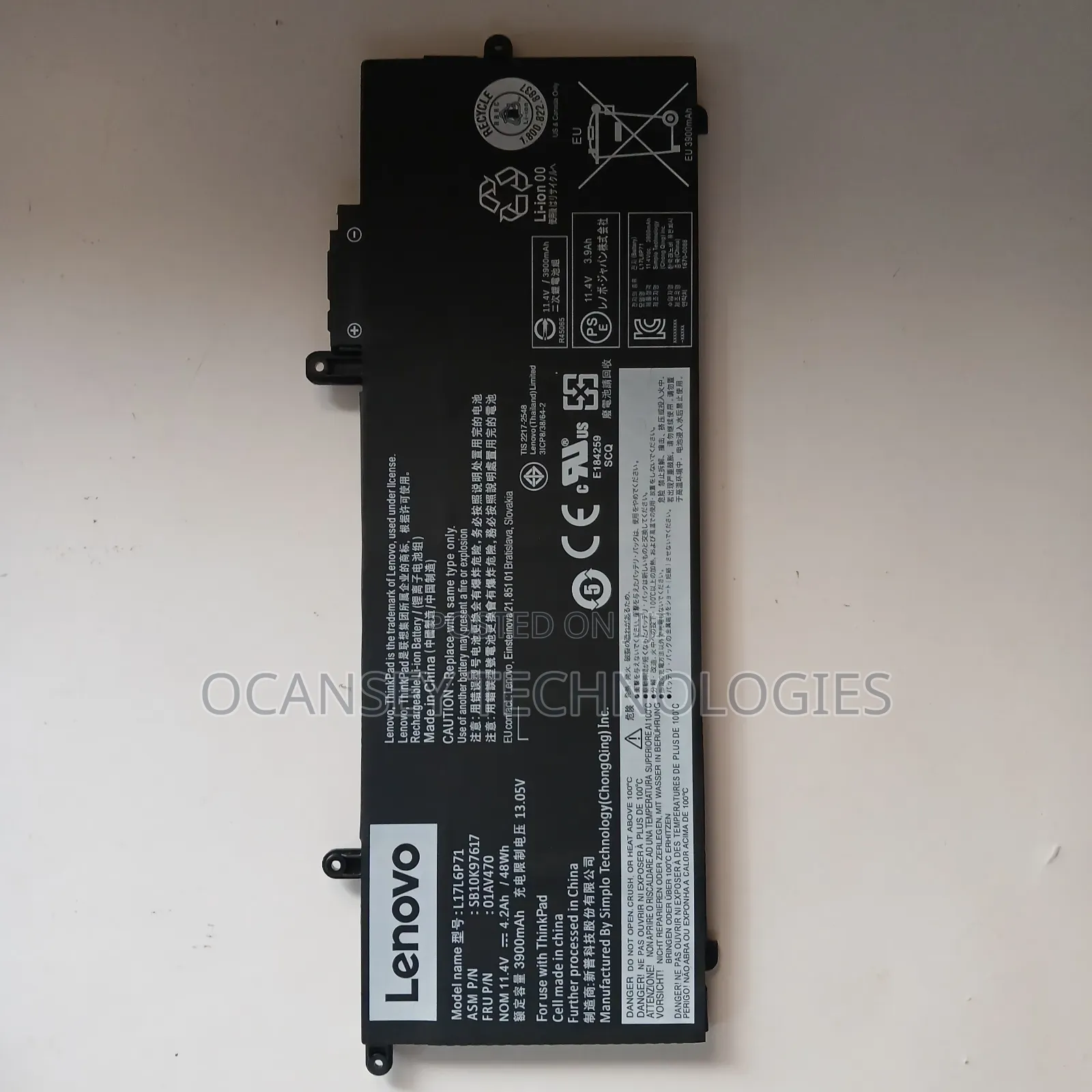 Original Lenovo L17l6p71 Laptop Battery