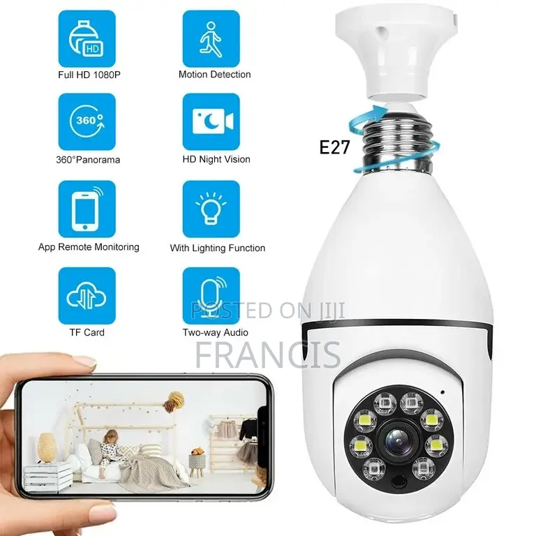 Smart Wifi CCTV Bulb Camera
