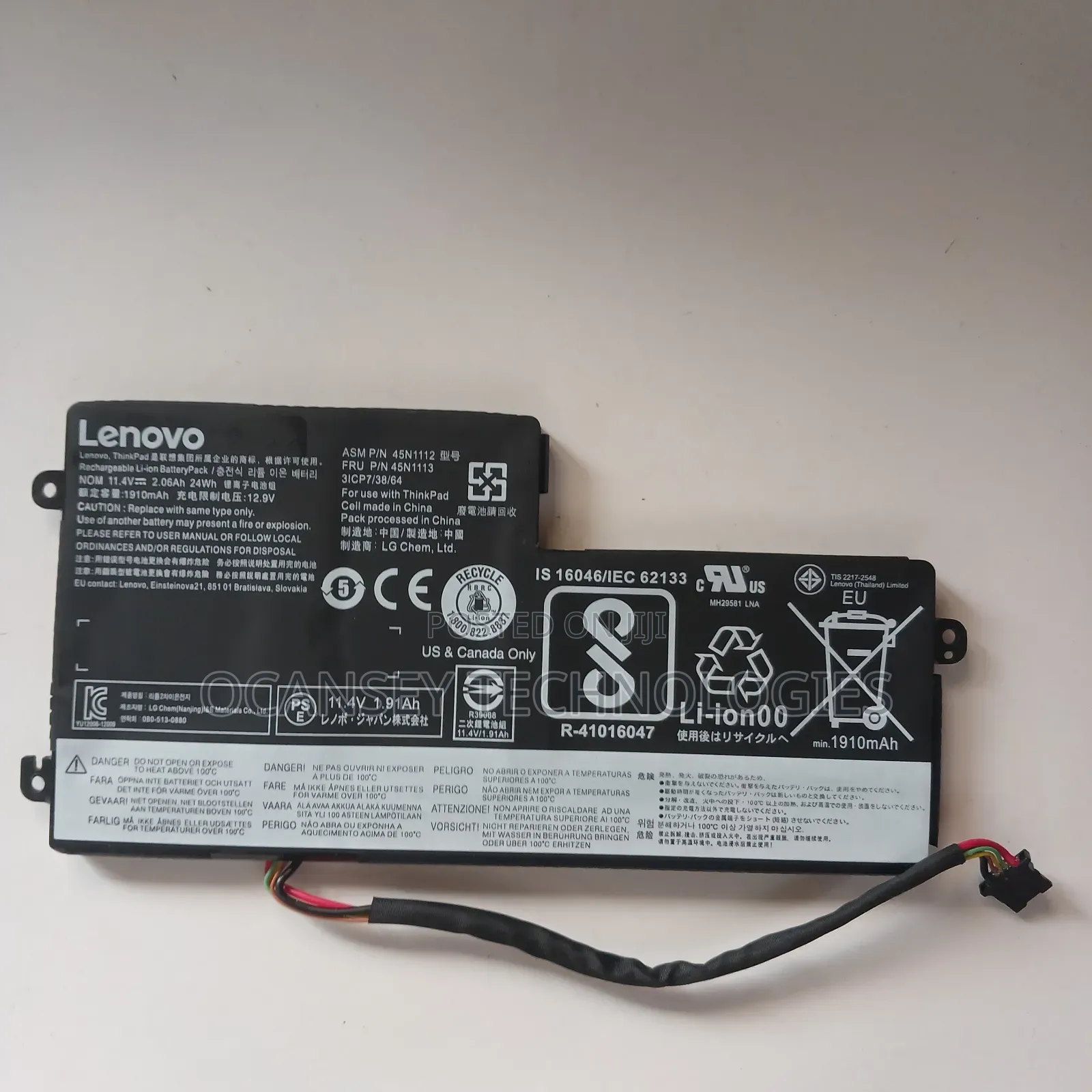 Original Lenovo 45n1112 Laptop Battery