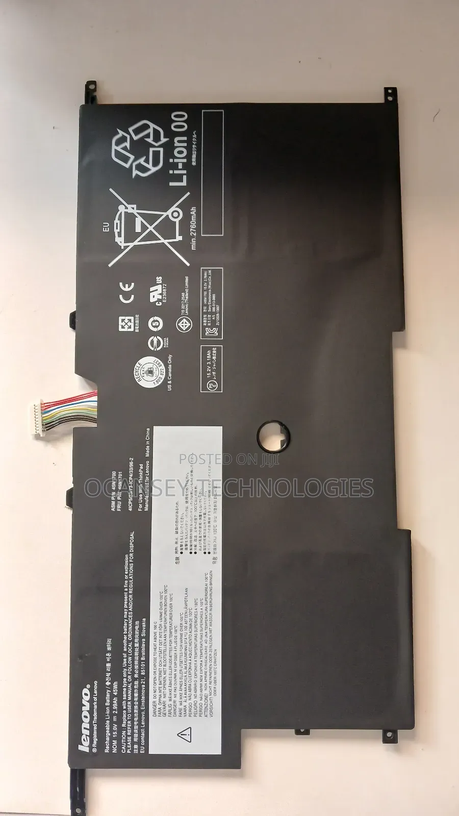 Original Lenovo 45n1701 Laptop Battery